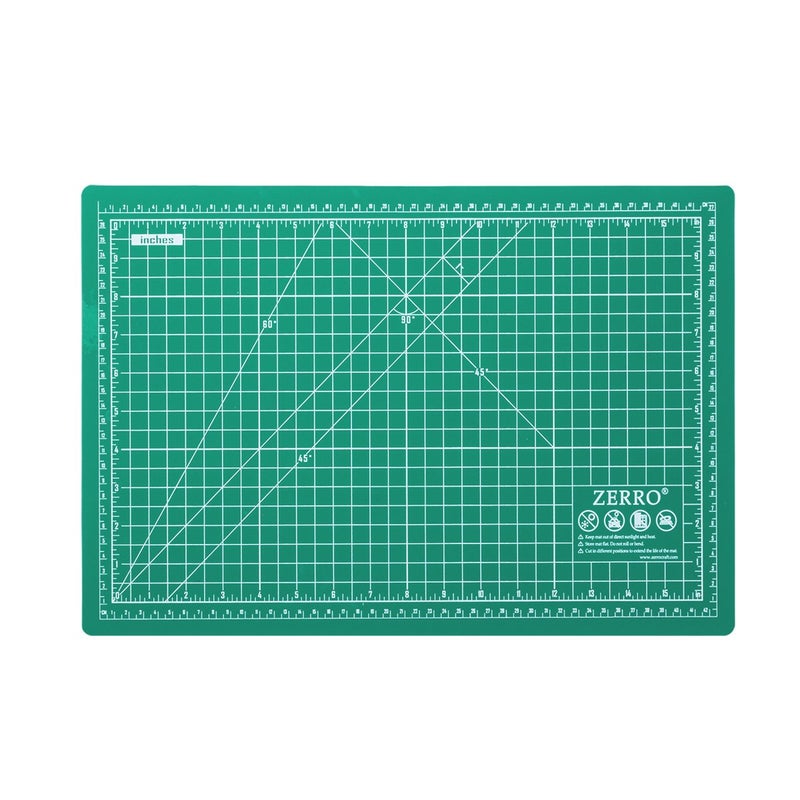 ZERRO Self Healing Cutting Mat 12" x 18" Double Sided No-Slip Rotary Cutting Sewing Mat Durable 5 Layers PVC Cutting Board (A3)â€¦ - Image 4
